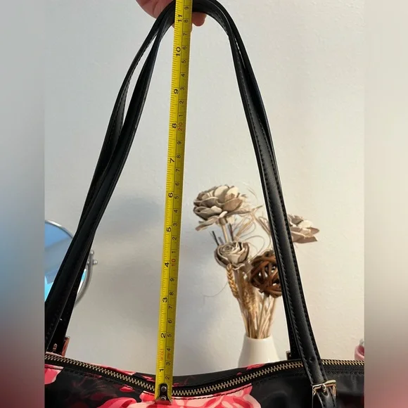 Kate Spade Black and Pink Floral Tote - Picture 9 of 15